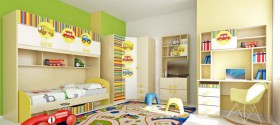 Детская комната Клаксон (Бежевый/корпус Клен) в Большеречье - bolshereche.katalogmebeli.com | фото 5