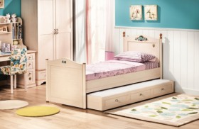 Кровать детская Балли 2-х уровневая (венге/белфорт) в Большеречье - bolshereche.katalogmebeli.com | фото 2