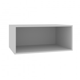 Гарда ГПГС 800 шкаф верхний горизонтальный глубокий со стеклом (Пурпур/корпус Серый) в Большеречье - bolshereche.katalogmebeli.com | фото 2