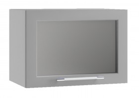 Гарда ПГС 500 шкаф верхний горизонтальный со стеклом Белый в Большеречье - bolshereche.katalogmebeli.com | фото