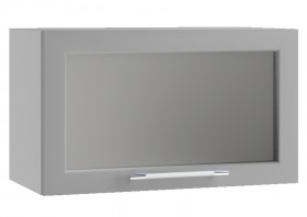 Гарда ПГС 600 шкаф верхний горизонтальный со стеклом Белый в Большеречье - bolshereche.katalogmebeli.com | фото