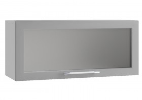 Гарда ПГС 800 шкаф верхний горизонтальный со стеклом Белый в Большеречье - bolshereche.katalogmebeli.com | фото