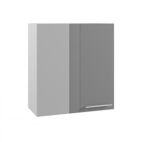 Гарда ПУ 650 шкаф верхний угловой (Белый/корпус Серый) в Большеречье - bolshereche.katalogmebeli.com | фото