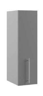 Шкаф верхний Капля П 200 (Белый глянец/Серый/левый) в Большеречье - bolshereche.katalogmebeli.com | фото