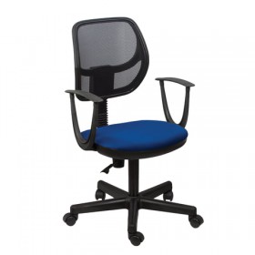 Кресло BRABIX Flip MG-305 (сине-черный) в Большеречье - bolshereche.katalogmebeli.com | фото 3