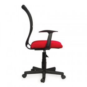 Кресло BRABIX Spring MG-307 (красно-черный) в Большеречье - bolshereche.katalogmebeli.com | фото 3