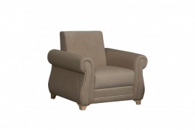 Кресло для отдыха "Порто" (велюр киви латте / микровельвет крем) в Большеречье - bolshereche.katalogmebeli.com | фото