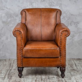 Кресло кожаное Лофт Чарльз в Большеречье - bolshereche.katalogmebeli.com | фото 4