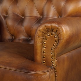 Кресло кожаное Чарльз в Большеречье - bolshereche.katalogmebeli.com | фото 5