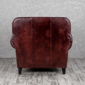 Кресло кожаное Элегант (Бордовый) в Большеречье - bolshereche.katalogmebeli.com | фото 5
