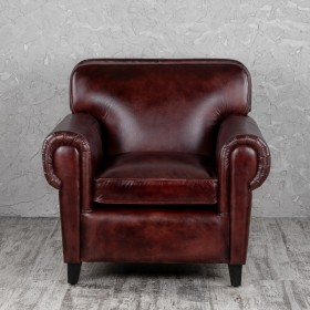 Кресло кожаное Элегант (Бордовый) в Большеречье - bolshereche.katalogmebeli.com | фото 7
