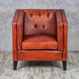Кресло кожаное Лофт Аристократ (ширина 1100 мм) в Большеречье - bolshereche.katalogmebeli.com | фото 4