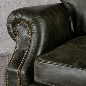 Кресло кожаное Лофт Аристократ (ширина 1070 мм) в Большеречье - bolshereche.katalogmebeli.com | фото 5