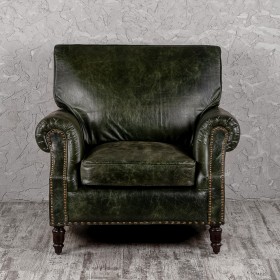 Кресло кожаное Лофт Аристократ (ширина 1070 мм) в Большеречье - bolshereche.katalogmebeli.com | фото 9
