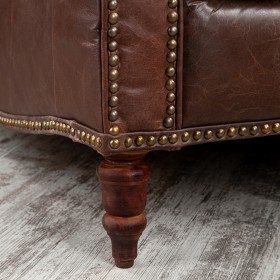 Кресло кожаное Лофт Аристократ (ширина 1100 мм) в Большеречье - bolshereche.katalogmebeli.com | фото 3