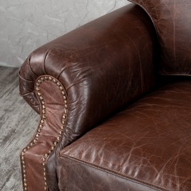 Кресло кожаное Лофт Аристократ (ширина 1100 мм) в Большеречье - bolshereche.katalogmebeli.com | фото 5