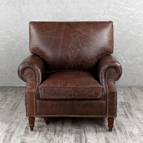 Кресло кожаное Лофт Аристократ (ширина 1100 мм) в Большеречье - bolshereche.katalogmebeli.com | фото 8