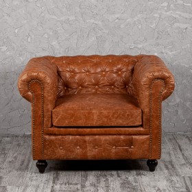 Кресло кожаное Лофт Честер (кожа буйвола) в Большеречье - bolshereche.katalogmebeli.com | фото 7