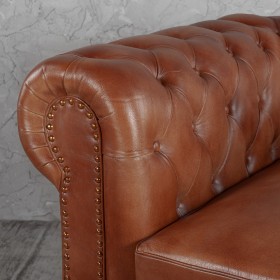 Кресло кожаное Лофт Честер (кожа) в Большеречье - bolshereche.katalogmebeli.com | фото 3