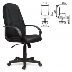 Кресло офисное BRABIX City EX-512 (черное) в Большеречье - bolshereche.katalogmebeli.com | фото