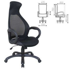 Кресло офисное BRABIX Genesis EX-517 (черное) в Большеречье - bolshereche.katalogmebeli.com | фото