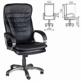 Кресло офисное BRABIX Omega EX-589 (черное) в Большеречье - bolshereche.katalogmebeli.com | фото 1