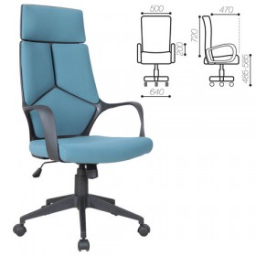 Кресло офисное BRABIX Prime EX-515 (голубая ткань) в Большеречье - bolshereche.katalogmebeli.com | фото