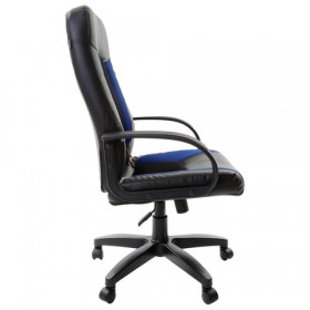 Кресло офисное BRABIX Strike EX-525 (сине-черный) в Большеречье - bolshereche.katalogmebeli.com | фото 2