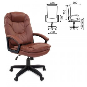 Кресло офисное BRABIX Trend EX-568 (коричневый) в Большеречье - bolshereche.katalogmebeli.com | фото