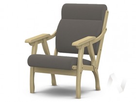 Кресло Вега-10 (бесцветный лак/ULTRA STONE) в Большеречье - bolshereche.katalogmebeli.com | фото