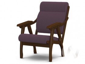 Кресло Вега-10 (орех лак/ULTRA PLUM) в Большеречье - bolshereche.katalogmebeli.com | фото