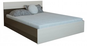 Кровать 0,8м Юнона с настилом (Венге / Дуб) в Большеречье - bolshereche.katalogmebeli.com | фото 2
