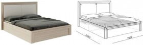 Кровать 1,6 Глэдис (М32) с подъемным механизмом Распродажа в Большеречье - bolshereche.katalogmebeli.com | фото 2