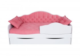Кровать 170 серии Иллюзия Лайт 1 ящик 89 Розовый (подушки) в Большеречье - bolshereche.katalogmebeli.com | фото