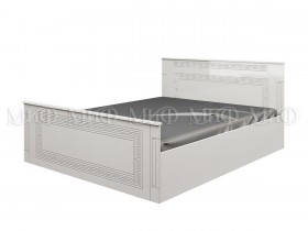 Кровать Афина-1 1,4 м (Белый/Белый глянец) в Большеречье - bolshereche.katalogmebeli.com | фото 1