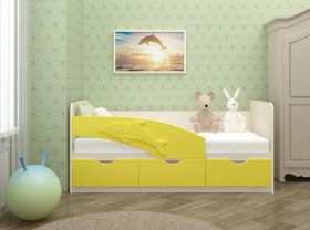 Кровать детская 1,6м Дельфин (Розовый металлик) в Большеречье - bolshereche.katalogmebeli.com | фото 3