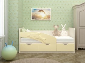 Кровать детская 1,6м Дельфин (Розовый металлик) в Большеречье - bolshereche.katalogmebeli.com | фото 6