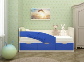 Кровать детская 1,6м Дельфин (Розовый металлик) в Большеречье - bolshereche.katalogmebeli.com | фото 7