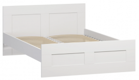 Кровать двухспальная Сириус 1600мм белый в Большеречье - bolshereche.katalogmebeli.com | фото