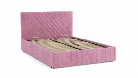 Кровать Гамма ш. 1400 (без основания для хранения) (велюр тенерифе розовый) в Большеречье - bolshereche.katalogmebeli.com | фото 3