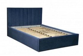 Кровать "Юнона" ш. 1600 (Н=1020мм) (ягуар нэви) в Большеречье - bolshereche.katalogmebeli.com | фото 1