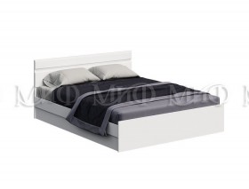 Кровать Нэнси New 1,6м (Белый/белый глянец) в Большеречье - bolshereche.katalogmebeli.com | фото 1