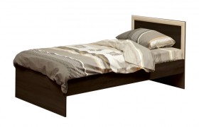 Кровать одинарная 21.55 (шир. 900) с настилом (венге/профиль дуб линдберг)/осн. в Большеречье - bolshereche.katalogmebeli.com | фото