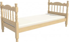 Кровать одинарная Аленка из массива сосны 800*1890 Сосна в Большеречье - bolshereche.katalogmebeli.com | фото 3