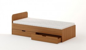 Кровать с ящиками 900 (Бук темный) в Большеречье - bolshereche.katalogmebeli.com | фото