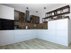 Модульная кухня Бронкс 1,8 м (Кварц) в Большеречье - bolshereche.katalogmebeli.com | фото 5