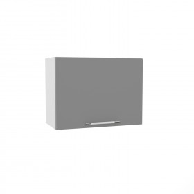 Квадро ВПГ 600 шкаф верхний горизонтальный высокий (Ваниль кожа/корпус Серый) в Большеречье - bolshereche.katalogmebeli.com | фото