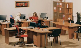 Мебель для персонала Рубин 42 Светлый миланский орех в Большеречье - bolshereche.katalogmebeli.com | фото
