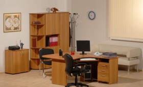 Мебель для персонала Рубин 42 Светлый миланский орех в Большеречье - bolshereche.katalogmebeli.com | фото 2