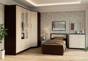 Модульная спальня Фиеста в Большеречье - bolshereche.katalogmebeli.com | фото 3